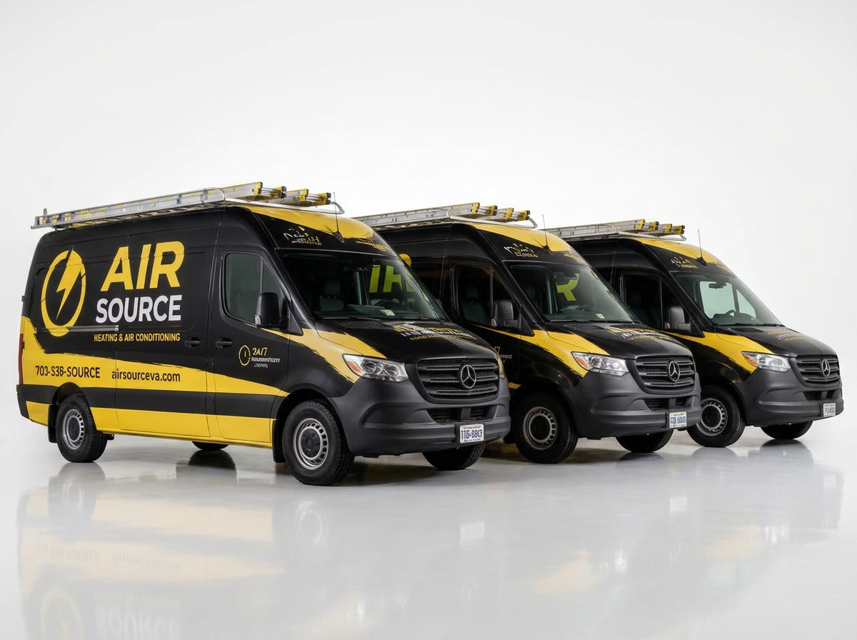 Air Source HVAC — 3-Vehicle Fleet by Wrap Zone