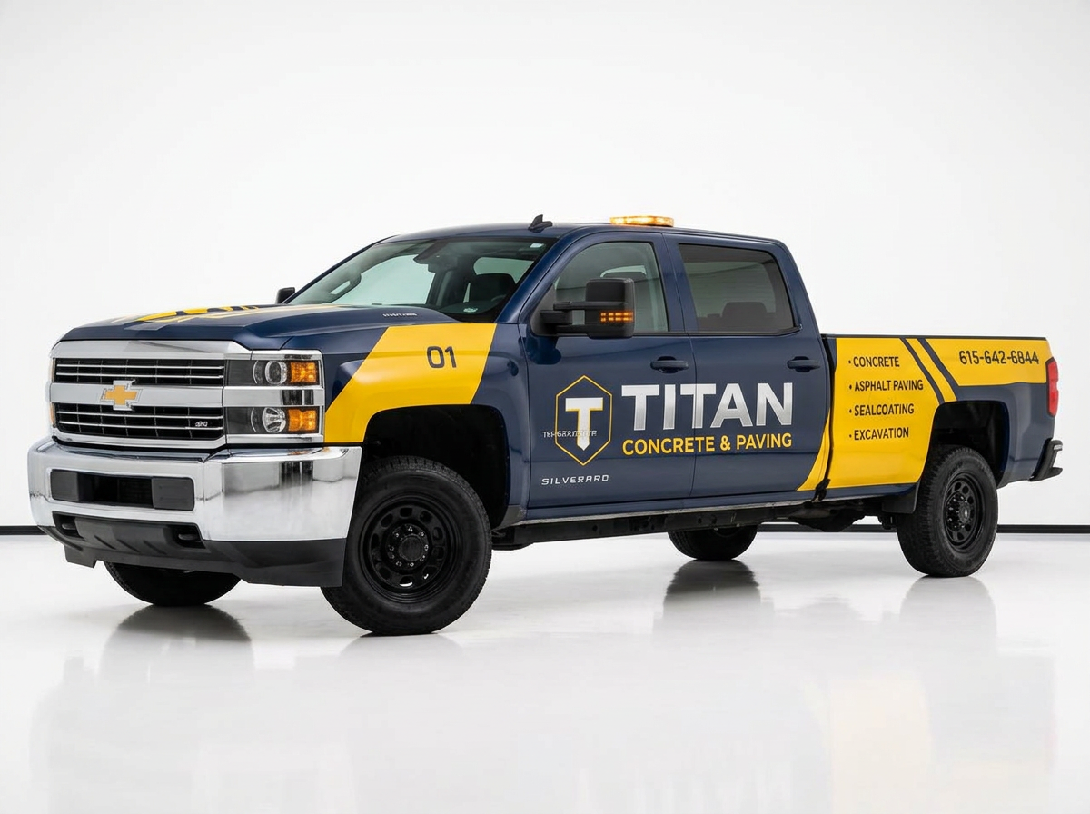 Titan Concrete — Crew Cab Wrap by Wrap Zone