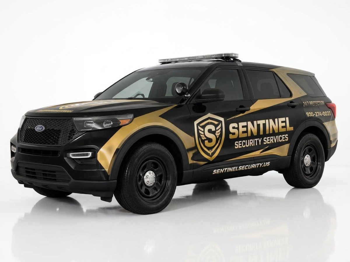 Sentinel Security — Patrol SUV Wrap by Wrap Zone